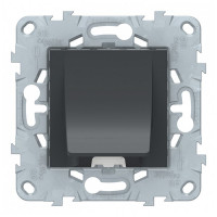 Вывод кабеля Schneider Electric Unica NEW NU586254 скрытая установка антрацит
