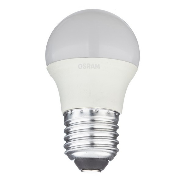 Лампа светодиодная Osram 6,5 Вт E27 шар G45 4000К естественный белый свет 220 В матовая