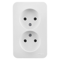 Розетка Schneider Electric Blanca двойная BLNRA000211 открытая установка белая