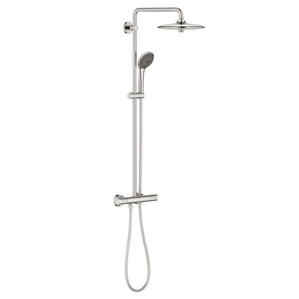 Душевая система GROHE Vitalio Joy с верхним душем D260 мм 3F с лейкой для душа D110 мм 3F с термостатом