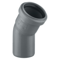 Отвод Pro Aqua Comfort d50 мм 30° пластиковый для внутренней канализации