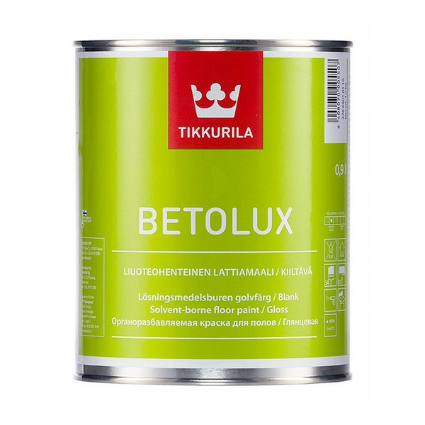 Краска Tikkurila Betolux для пола глянцевая основа С 0,9 л