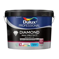 Краска водно-дисперсионная моющаяся Dulux Diamond Max Protect белая основа BW 10 л