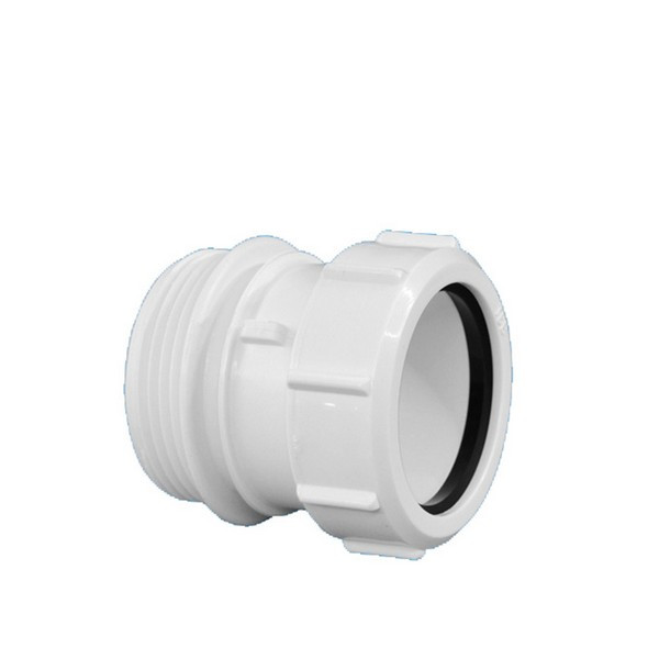 Муфта McAlpine d40 мм 1 1/2 НР(ш) пластиковая переходная компрессионная для внутренней канализации