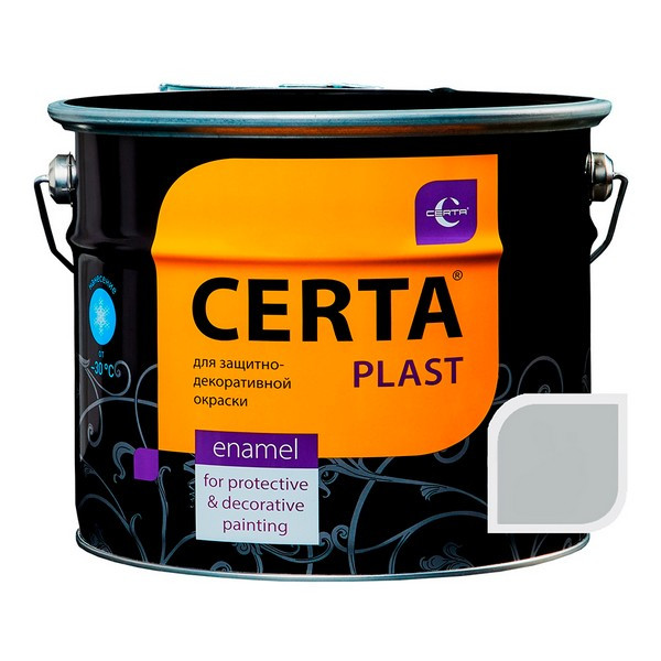 Эмаль кузнечная кремнийорганическая CERTA-PLAST серый 10 кг
