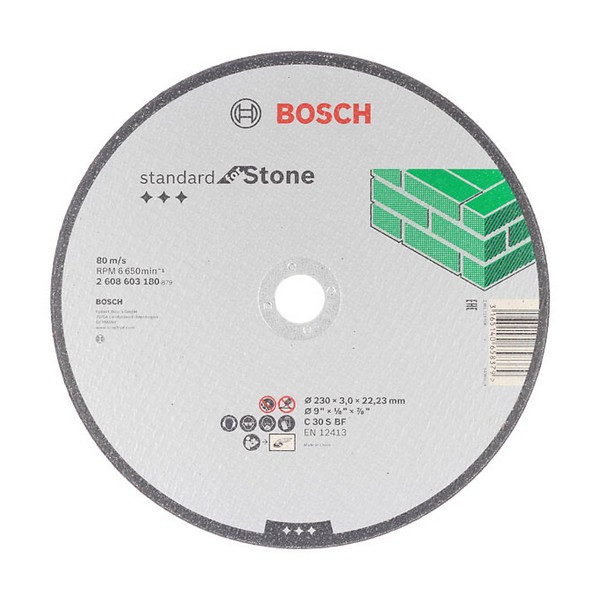 Круг отрезной по камню Bosch (02608603180) 230х22х3 мм