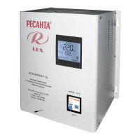 Стабилизатор напряжения Ресанта АСН-8000 Н/1-Ц Lux однофазный 220 В 6,67 кВА релейный навесной