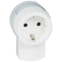 Розетка бытовая Legrand Helium (50199) с заземлением 16 А 230 В IP20 кронштейн для крепления к стене белая