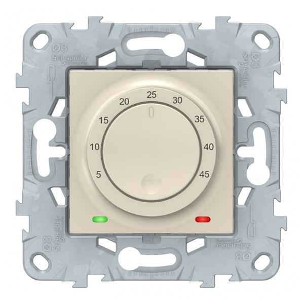 Термостат для теплого пола Schneider Electric Unica NEW NU550344 скрытая установка бежевый с выносным датчиком
