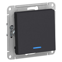 Выключатель Schneider Electric Atlas Design ATN001013 одноклавишный скрытая установка карбон с подсветкой