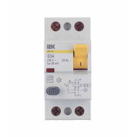 УЗО IEK ВД1-63 (MDV10-2-063-030) 63А 30 мА 2P тип АС 4,5 кА