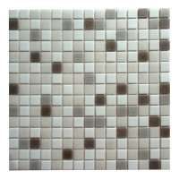Мозаика Corsa Deco Aura серый микс из стекломассы 327х327х4 мм матовая (10 шт.=1,069 кв.м)