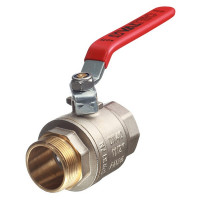 Кран шаровой латунный VALTEC Base (VT.215.N.08) 1 1/2 ВР(г) х 1 1/2 НР(ш) ручка прямой