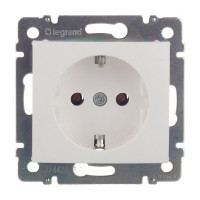 Розетка Legrand Valena 694280 скрытая установка белая с заземлением