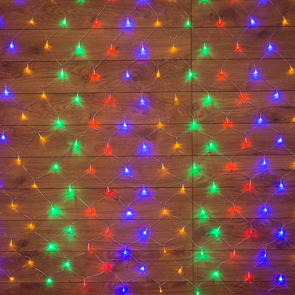 Гирлянда светодиодная Neon-Night Сеть 180 LED свечение мультиколор 1,8х1,5 м (215-139)