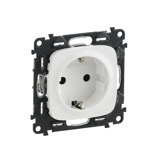 Розетка Legrand Valena Allure 753721 скрытая установка белая с заземлением