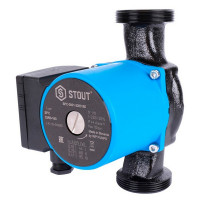 Циркуляционный насос для систем отопления Stout 32/60-180 (SPC-0001-3260180) DN32 подъем 6,5 м 180 мм с гайками