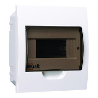 Щит распределительный встраиваемый Dekraft ЩРВ-П-8 пластиковый IP41 220х200х90 мм 8 модулей