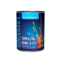 Эмаль ПФ-115 Простокрашено красная глянцевая 0,9 кг