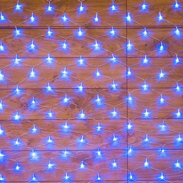 Гирлянда светодиодная Neon-Night Сеть 180 LED свечение синее 1,8х1,5 м (215-133)