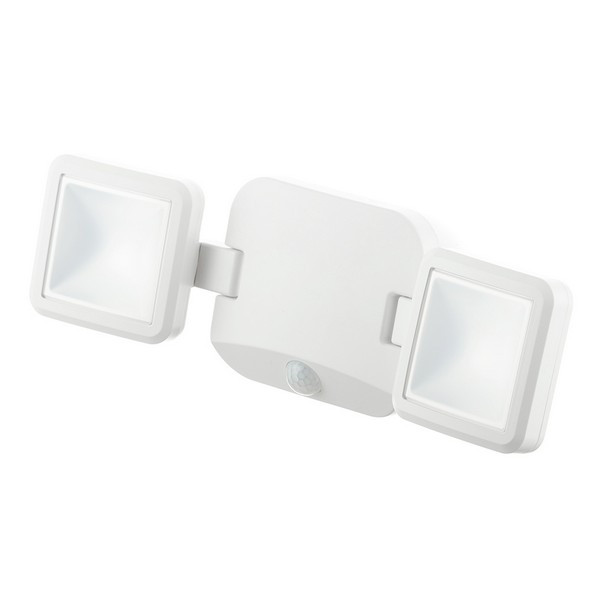 Светильник светодиодный навесной уличный LEDVANCE SPORTLIGHT DOUBLE (4058075227408) 112х40х250 мм 10 Вт 4000К холодный свет матовый IP54 белый с датчиком движения и света