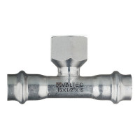 Тройник VALTEC (VTi.932.I.150415) 15 мм х 1/2 ВР(г) х 15 мм нержавеющая сталь