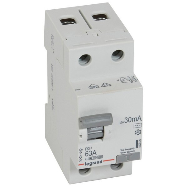 УЗО Legrand RX3 (402026) 63А 30 мА 2P тип АС 4,5 кА