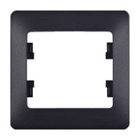 Рамка Schneider Electric Glossa GSL000701 oдноместная универсальная антрацит