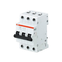 Автоматический выключатель ABB S203 (2CDS253001R0824) 3P 100А тип C 6 кА 220 В на DIN-рейку