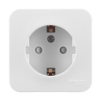 Розетка Schneider Electric Blanca BLNRA011111 открытая установка белая с заземлением со шторками