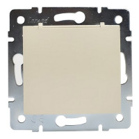 Розетка Lezard KARINA 707-0388-123B скрытая установка крем с заземлением с крышкой