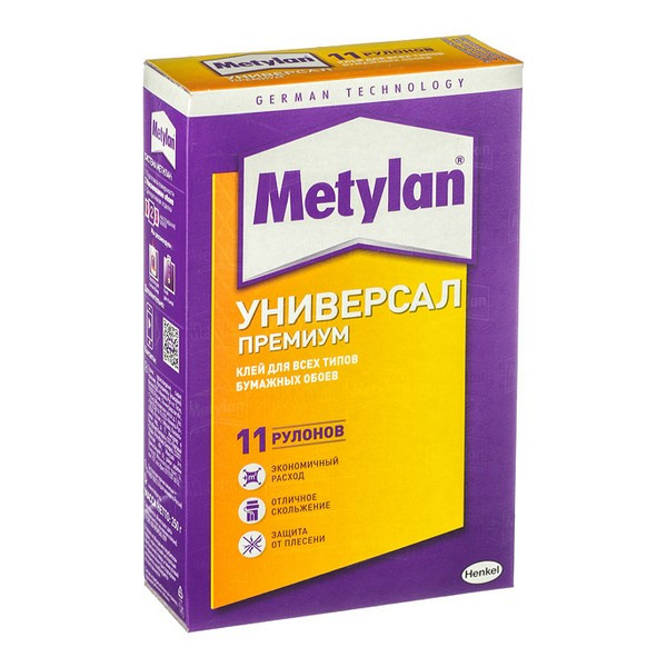 Клей для бумажных обоев Metylan Универсал Премиум 250 гр