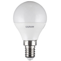 Лампа светодиодная Osram 5,5 Вт E14 шар CLP40 2700К теплый белый свет 220 В матовая