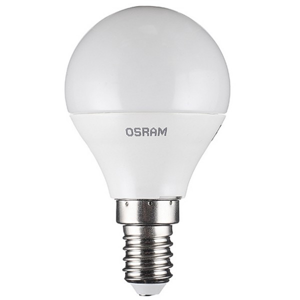 Лампа светодиодная Osram 5,5 Вт E14 шар CLP40 2700К теплый белый свет 220 В матовая