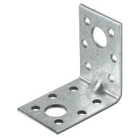 Уголок крепежный усиленный оцинкованный 50x50x35x2.5 мм