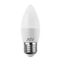 Лампа светодиодная REV 9 Вт E27 свеча С37 2700К теплый белый свет 180-240 В матовая