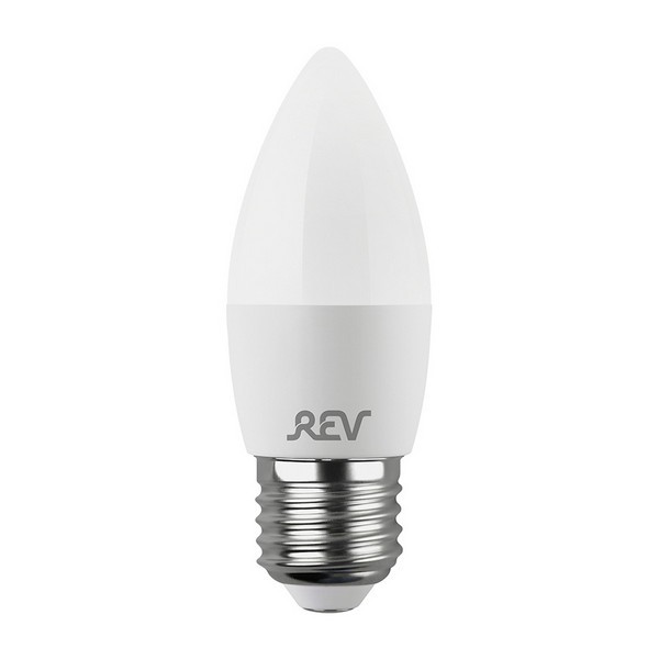Лампа светодиодная REV 9 Вт E27 свеча С37 2700К теплый белый свет 180-240 В матовая