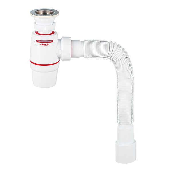 Сифон для раковины WIRQUIN Neo Air System 30987079 1 1/4"х40 мм система воздушный клапан с выпуском D 63 мм и гибким соединением 40/50