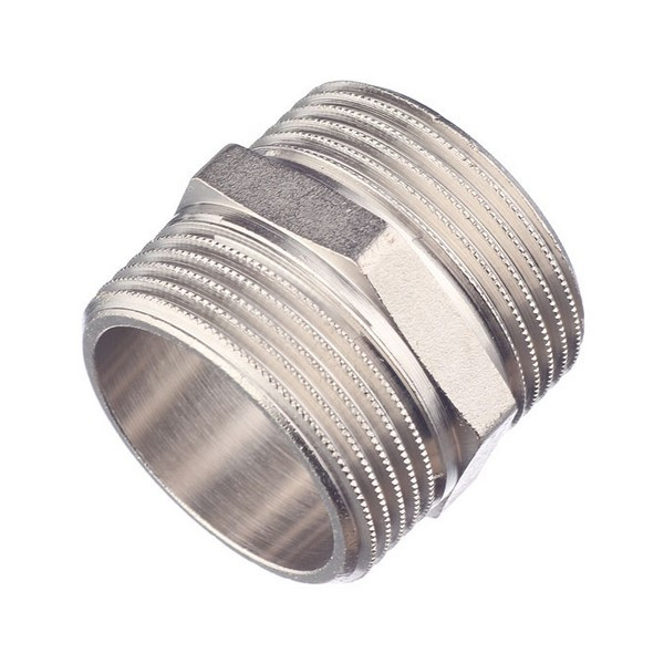 Ниппель Stout (SFT-0004-114114) 1 1/4 НР(ш) х 1 1/4 НР(ш) латунный