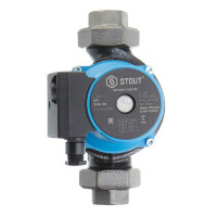 Циркуляционный насос для систем отопления Stout 32/80-180 (SPC-0001-3280180) DN32 подъем 7,1 м 180 мм с гайками