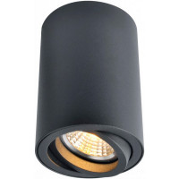 Светильник накладной ARTE LAMP (A1560PL-1BK) поворотный GU10 d70x100 мм 50 Вт 220 В IP20 цилиндрический черный