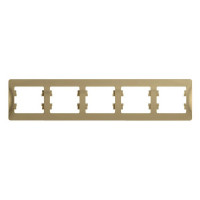 Рамка Schneider Electric Glossa GSL000405 пятиместная горизонтальная титан IP20
