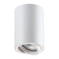 Светильник накладной NOVOTECH PIPE (370397) поворотный GU10 d70х100 мм 50 Вт 220 В IP20 цилиндрический белый