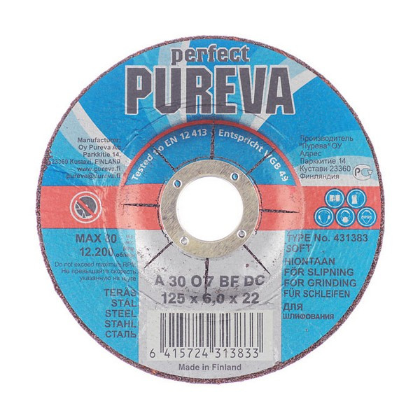 Круг зачистной по металлу Pureva (431383/13833) 125х22х6 мм