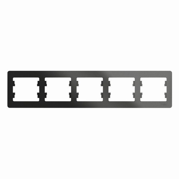 Рамка Schneider Electric Glossa GSL000705 пятиместная горизонтальная антрацит IP20