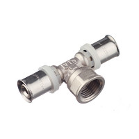 Тройник VALTEC (VTm.232.N.160416) 16(пресс) х 1/2 ВР(г) х 16(пресс)