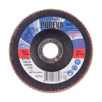 Круг лепестковый по металлу/древесине Pureva (447383/3834) 125х22,2 мм P80