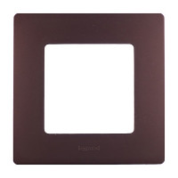 Рамка Legrand Etika 672571 одноместная универсальная какао
