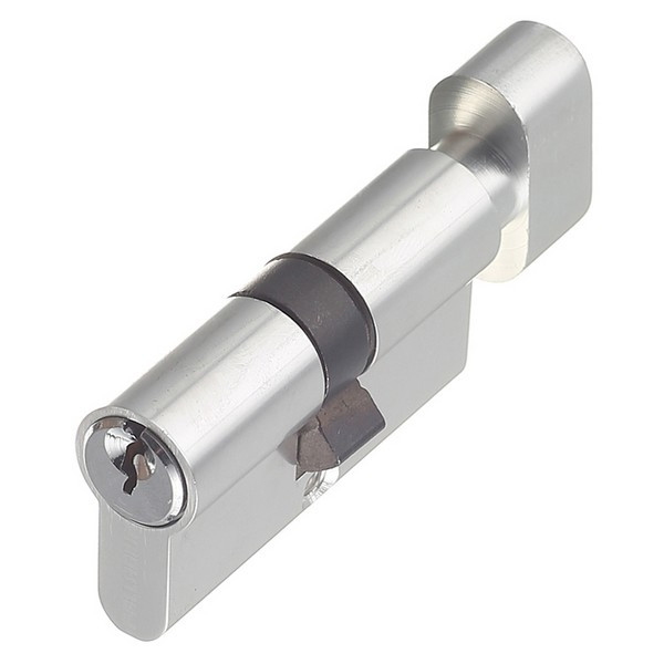 Цилиндр Palladium AL 60 T01 CP 60 (30х30) мм ключ/вертушка хром