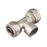Тройник VALTEC (VTm.332.N.260526) 26 обж(ц) х 3/4 ВР(г) х 26 обж(ц)